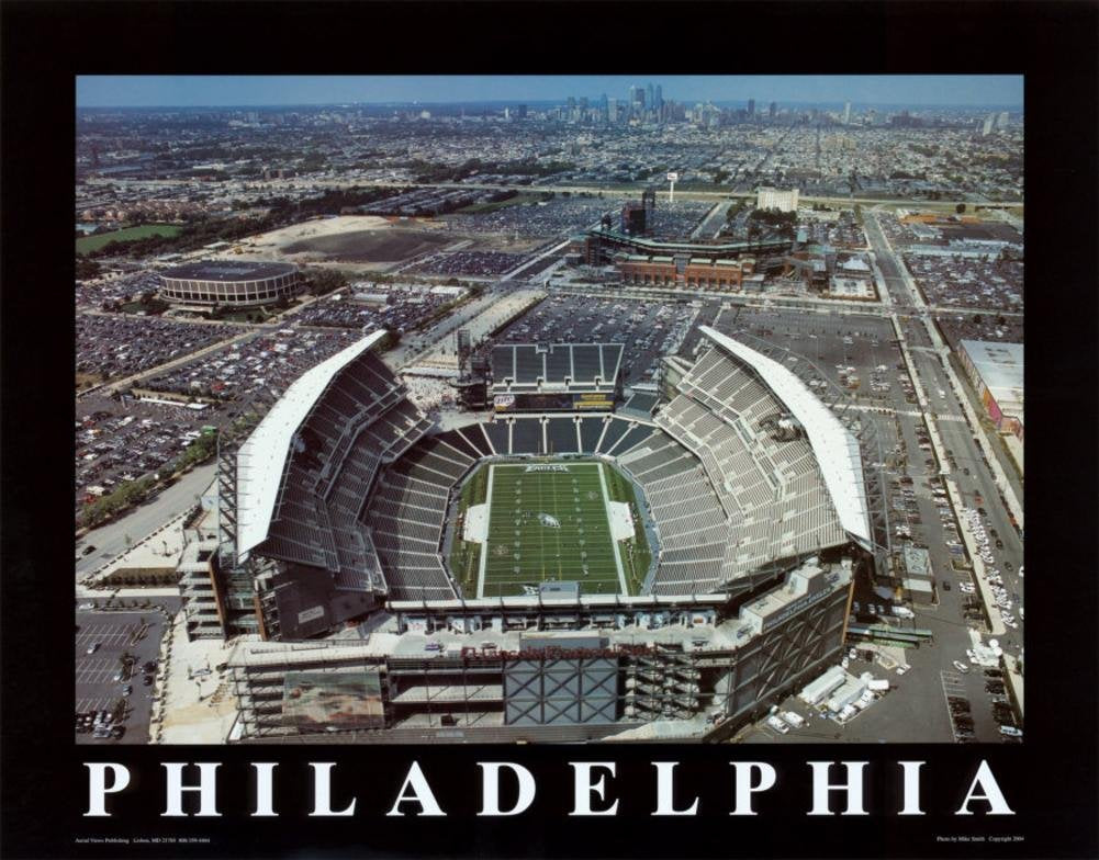 Philadelphia, Pennsylvania - Lincoln Financial Field (Eagles) by Mike Smith - 22 x 28 inches - Fine Art Print / Poster