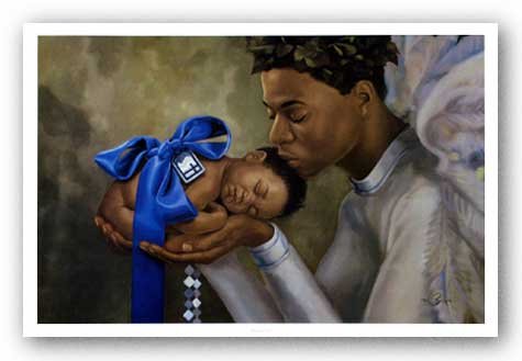 Heaven Sent (Boy) by Henry Battle 34"x22" Art Print Poster