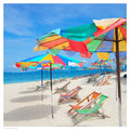 Mosin Parasols on a Tropic Isle Art Print 18 x 18in