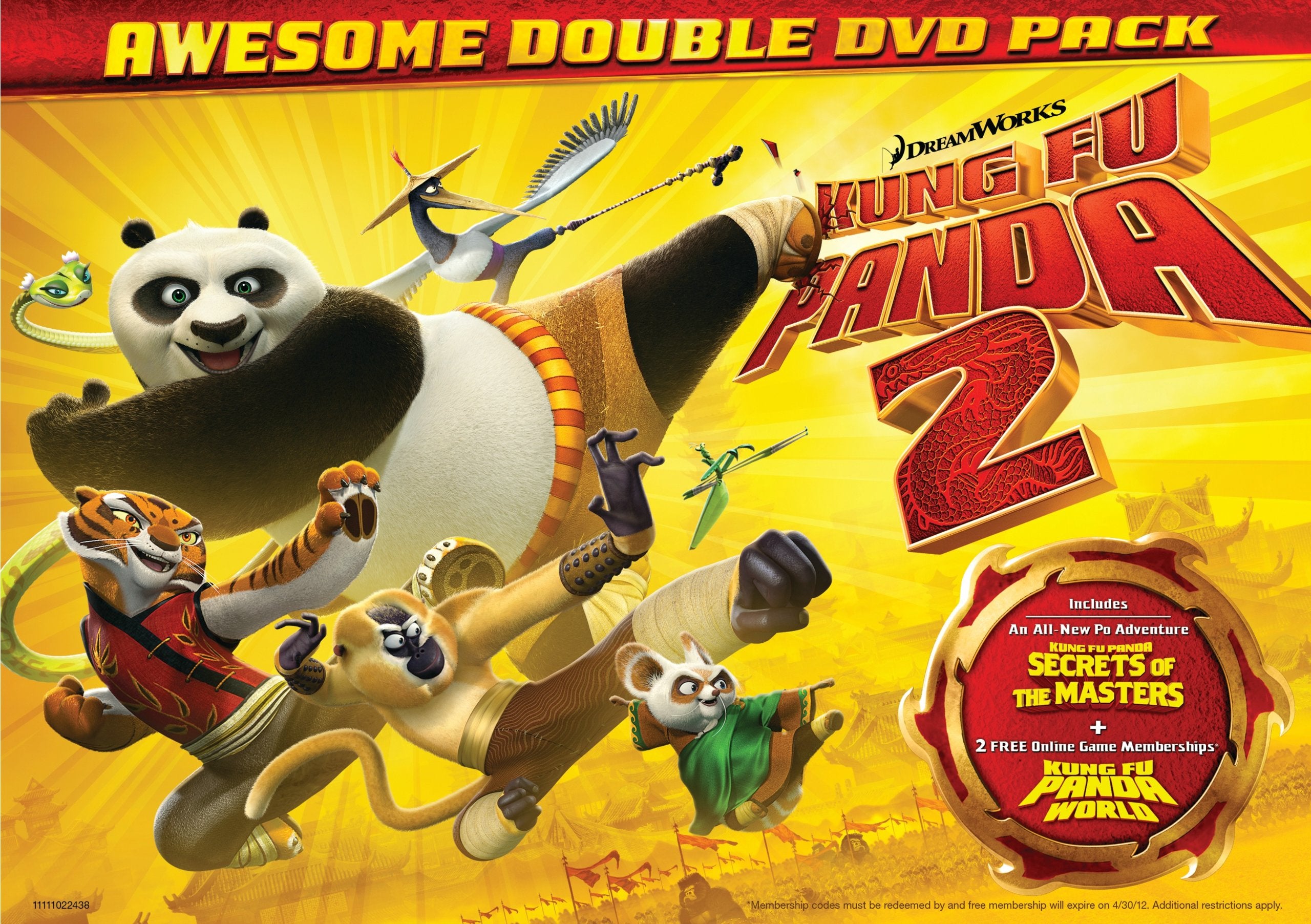 Kung Fu Panda 2 / Secrets of the Masters (Two-Disc Double DVD Pack)