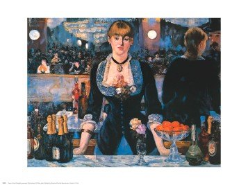 Bar At the Follies Bergere - Poster by Edouard Manet (30 x 24)