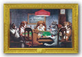 Dogs Playing Poker - Busted by C.M. Coolidge 36"x24" Art Print Poster