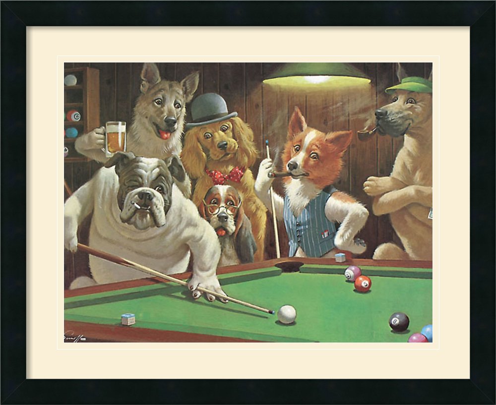 The Hustler by Arthur Sarnoff Framed