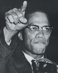 Bruce Teleky Malcolm X, Fiery Speech, Harlem, 1963 10"x8" Art Print Poster
