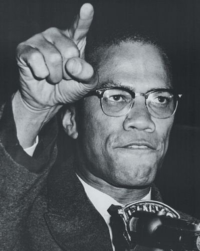 Bruce Teleky Malcolm X, Fiery Speech, Harlem, 1963 10"x8" Art Print Poster