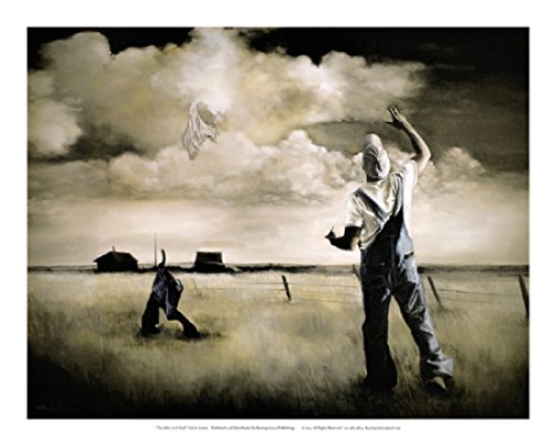Two Men in a Field Poster Print by Edwin Lester (31 x 25)