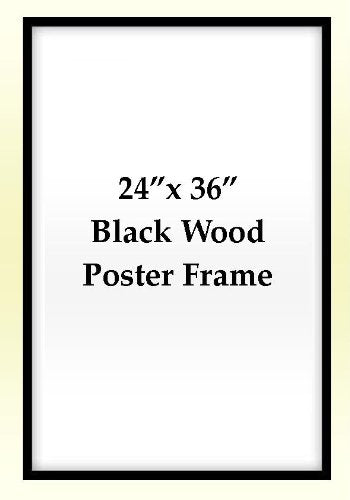 Framed New York City Window Manhattan Skyline Chrysler Building 36x24 - Art Poster Print Photograph Wall Decor