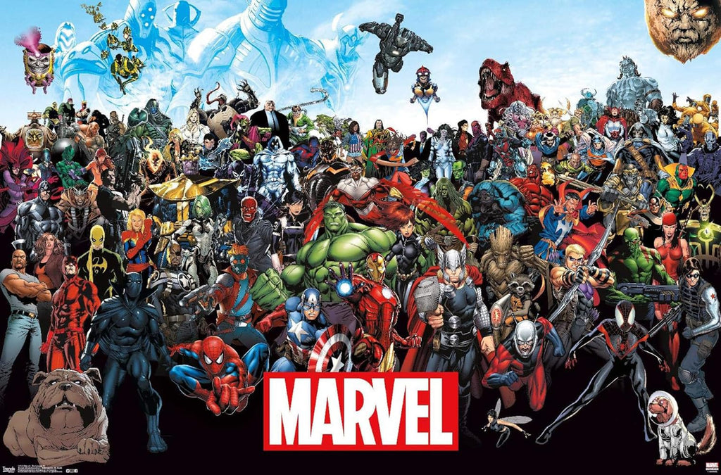 Marvel Comics The Marvel Lineup Wall Poster