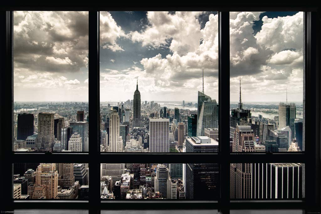 Pyramid America New York Window Poster Art Print