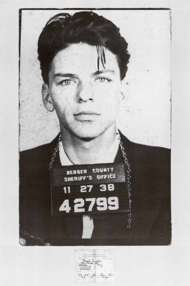 Frank Sinatra Mugshot Poster Collections Art Poster Print, 20x35
