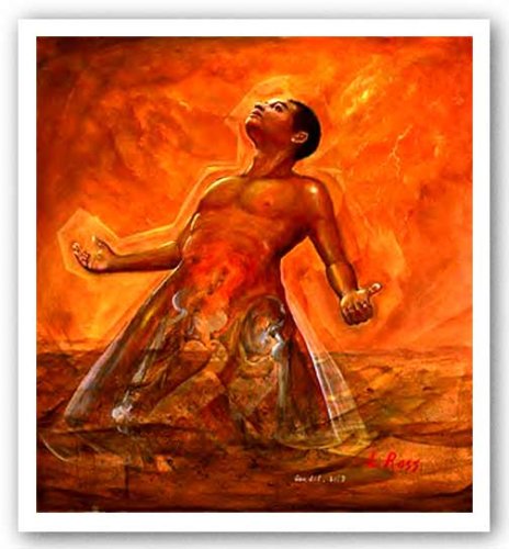 artworkforless.com On The Sixth Day by Lavarne Ross - 27 1/2 x 25 1/2 inches - Fine Art Print/Poster