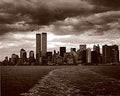 artworkforless.com Manhattan Skyline by Walter Gritsik - 7 3/4 x 9 3/4 inches - Fine Art Print/Poster