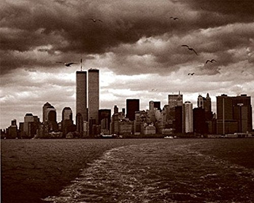 artworkforless.com Manhattan Skyline by Walter Gritsik - 7 3/4 x 9 3/4 inches - Fine Art Print/Poster