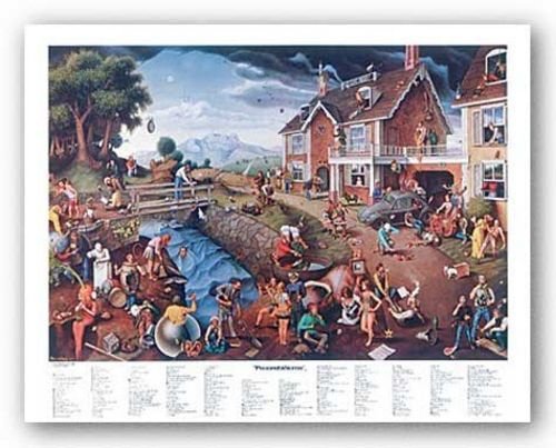 Bruce Teleky Proverbidioms by Thomas E. Breitenbach 22"x28" Art Print Poster