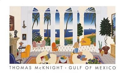artworkforless.com Gulf of Mexico (Small) by Thomas McKnight - 11 x 18 inches - Fine Art Print/Poster