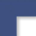 13x14 Matting for Picture Frame Dark Blue with Cream Core and 9x10 Opening Size (B334MAT)