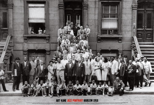 Art Kane A Great Day in Harlem Jazz Portrait 1958 Art Print Poster, 24"x35"