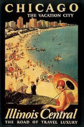 Chicago, the Vacation City by Paul Proehl - 24 x 36 inches - Fine Art Print / Poster