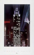 Radiator Building, Night, New York, 1927 by Georgia O'Keeffe - 38 x 24 inches - Fine Art Print / Poster