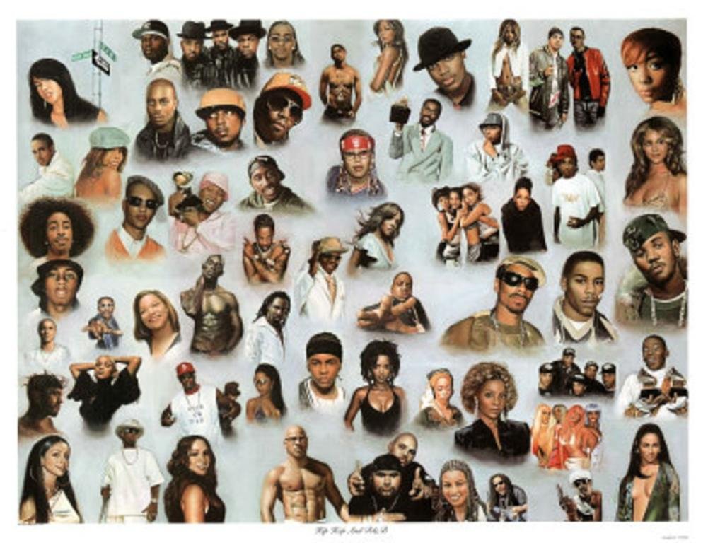 Andy H Hip Hop and R&B Music Poster Print Poster Art Poster Print by Andy H., 36x28