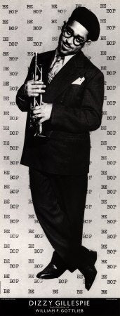 Dizzy Gillespie Art Poster Print by William P. Gottlieb, 12x30