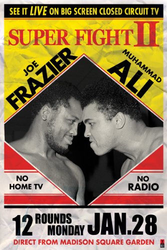 Pyramid America Muhammad Ali vs. Joe Frazier-Super Fight II, Sports Poster Print, 24 by 36-Inch
