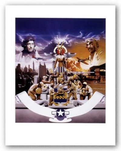 Tuskegee Airmen by Edward Clay Wright - 28 x 22 inches - Fine Art Print / Poster