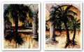 Two Palms and Gateway of Palms Set by Sherry Strickland 22"x28" Art Print Poster