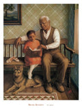 Visiting Grandpa Art Poster Print by Tim Ashkar, 24x32