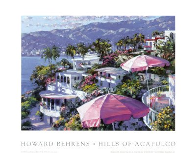 Hills of Acapulco (small) - Howard Behrens | Art Print Poster