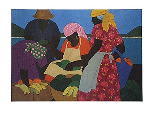 West Indian Market by Gloria Lynn - 18 x 24 inches - Fine Art Print / Poster