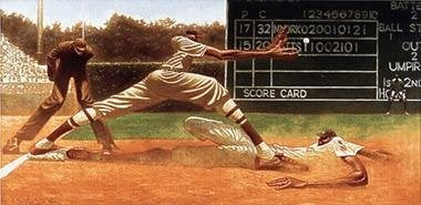 Cool Papa Bell (L.E.) - Poster by Kadir Nelson (39 x 21)