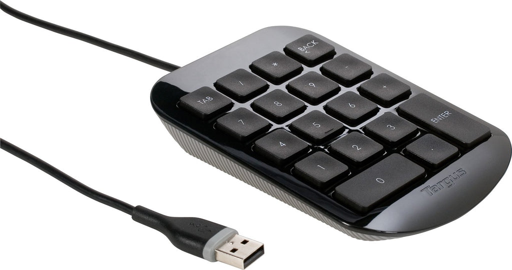 Targus - Numeric Keypad with USB Connection - Plug and Play Device - Connect with Laptop, Desktop and Electronic USB-A Devices - AKP1OUS