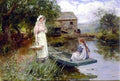 Afternoon Picnic by John Yend King - 20 1/4 x 27 1/4 inches - Fine Art Print / Poster