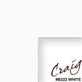Craig Frames 8x10 White Mats with Cream Core and 4x6 Opening Size (B222MAT)