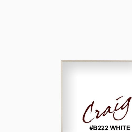 Craig Frames 8x10 White Mats with Cream Core and 4x6 Opening Size (B222MAT)