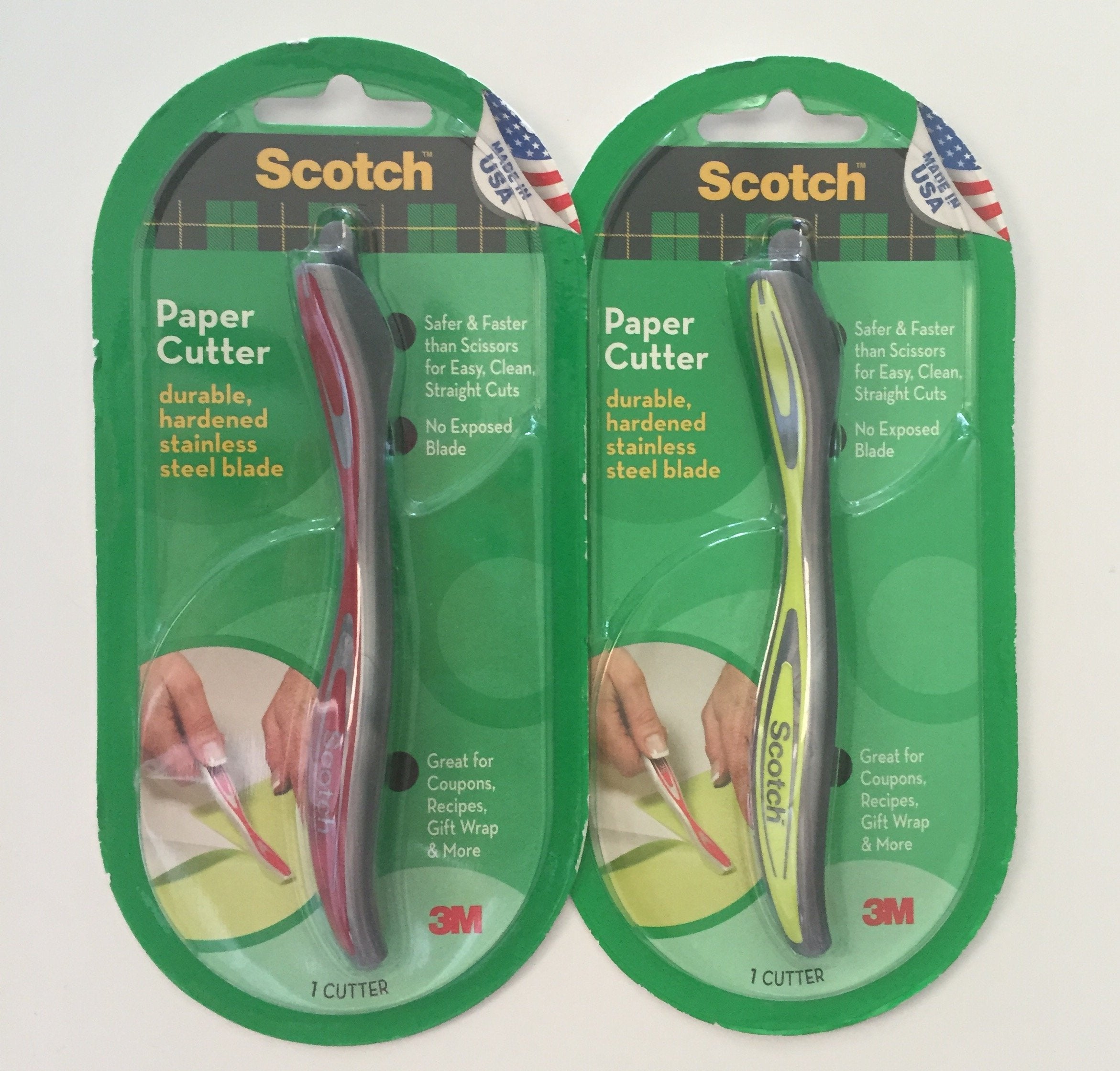 3M Scotch Paper Cutter (Pack of 2) - Colors / Packaging May Vary