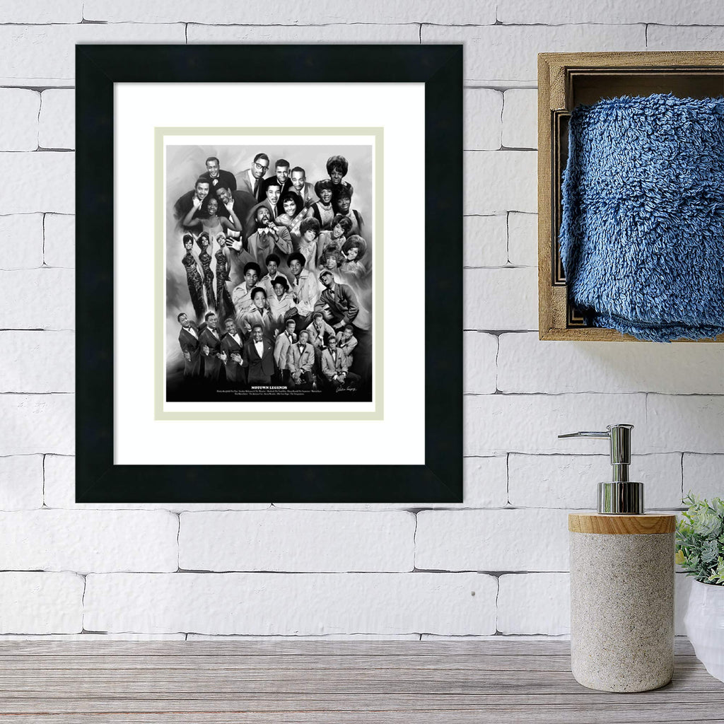 Framed Wall Art Print Motown Legends by Wishum Gregory 14.25 x 16.25 in.