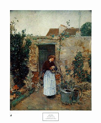 Garden Door - Poster by Childe Hassam (20.25 x 24.5)