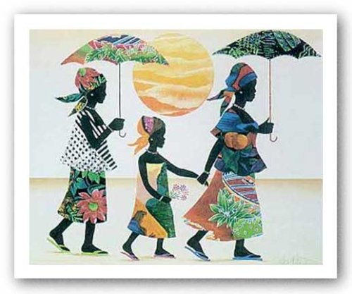 Strollin' by Keith Mallett 20"x16" Art Print Poster
