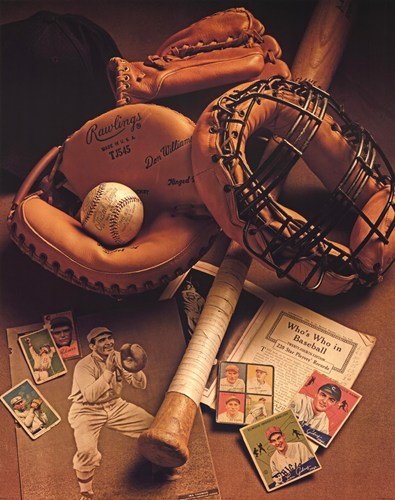 Baseball by Michael Harrison 28"x22" Art Print Poster