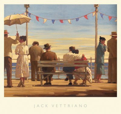 The Pier by Jack Vettriano Art Print Poster by First Art Source