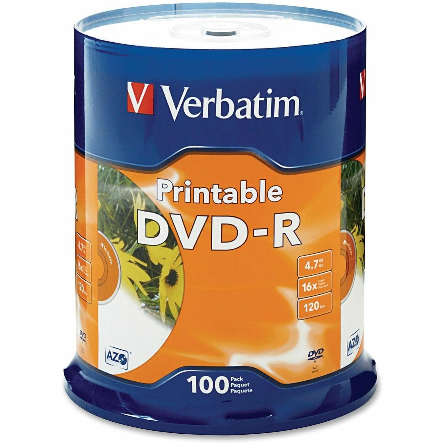 Verbatim DVD-R 4.7GB 16X White Inkjet Printable