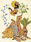 Art Poster Print - Soul's Awakening - Artist: Keith Mallett - Poster Size: 20 X 28 inches