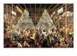 Barewalls Night Life at The Studio, Art Poster by Ernest Watson