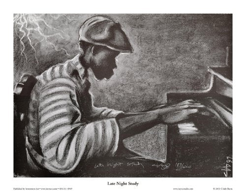 Late Night Studies - Limited Edition by Cbabi Bayoc 18"x24" Art Print Poster African-American