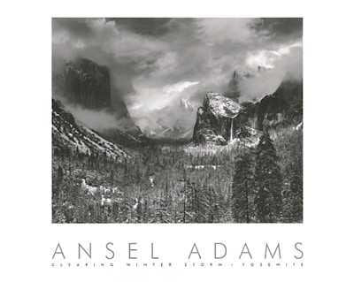 Clearing Winter Storm by Ansel Adams - 24 x 30 inches - Fine Art Print / Poster