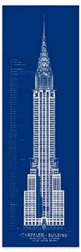 Bruce Teleky Chrysler Building by Andy Hickes 7.625"x23.625" Art Print Poster