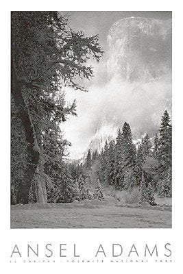 El Capitan - Poster by Ansel Adams (26 x 36)