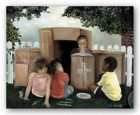 Let's Play Church by Edwin Lester 8"x10" Art Print Poster